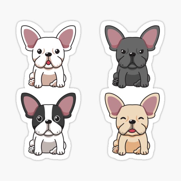 Cute French Bulldog Puppy Sticker
