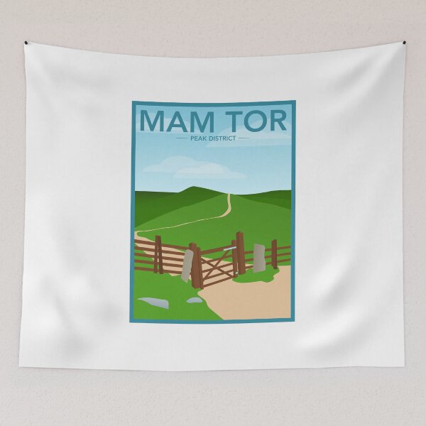Item preview, Mam Tor Peak District Travel Poster designed and sold by Bojkiw.