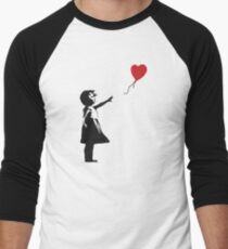 Banksy - Girl with Balloon Men's Baseball ¾ T-Shirt