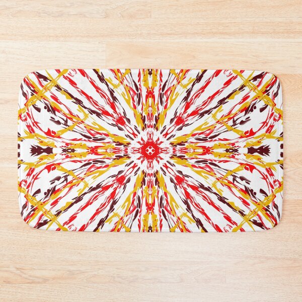 Item preview, Bright Colourful Kaleidoscope of red and yellow  designed and sold by Diane Hunter Art.