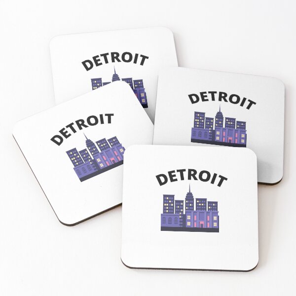 Item preview, Detroit city skyscraper skylines designed and sold by Booo Tees.