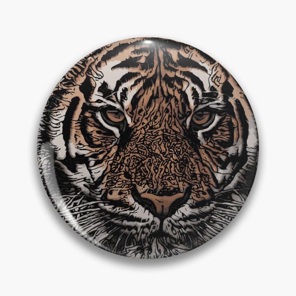 Item preview, tiger head vector illustration designed and sold by ranker666.