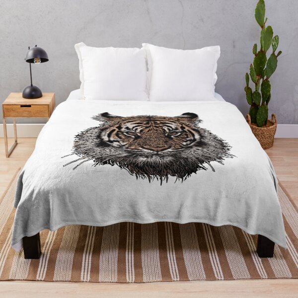 Item preview, tiger head vector illustration designed and sold by ranker666.