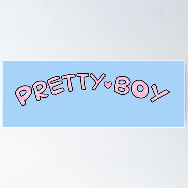 Item preview, 'Pretty Boy' Kawaii Text designed and sold by ClimbTheIvy.