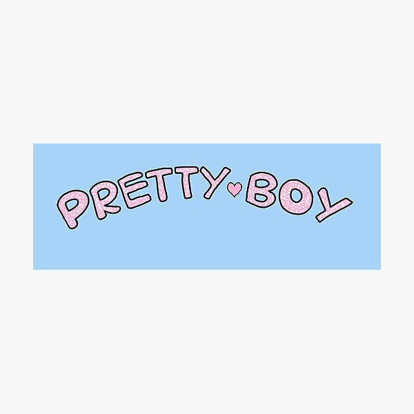Item preview, 'Pretty Boy' Kawaii Text designed and sold by ClimbTheIvy.