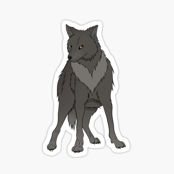 "Dire Wolf" Sticker for Sale by WildBlueArt Redbubble