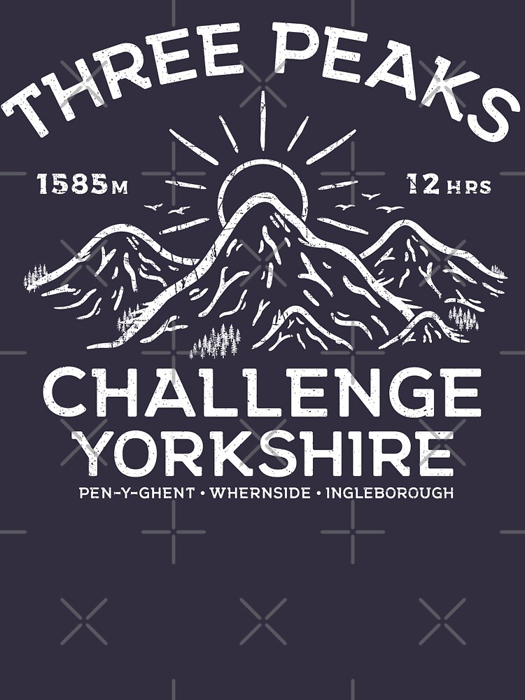 "Yorkshire Three Peaks Challenge" Tshirt for Sale by TigerTomDesign Redbubble three peaks