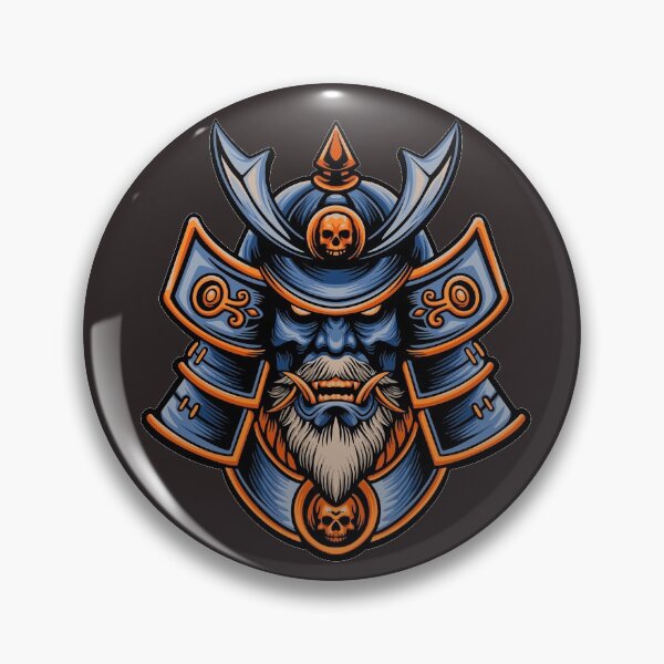 Item preview, Yokai Oni Hannya Masked Beard Samurai Skull Mask Gifts designed and sold by MiscelChr.