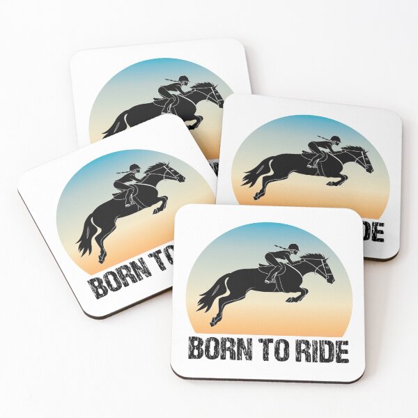 Item preview, Born to Ride Horse Riding Jumping Girl designed and sold by TheInkElephant.