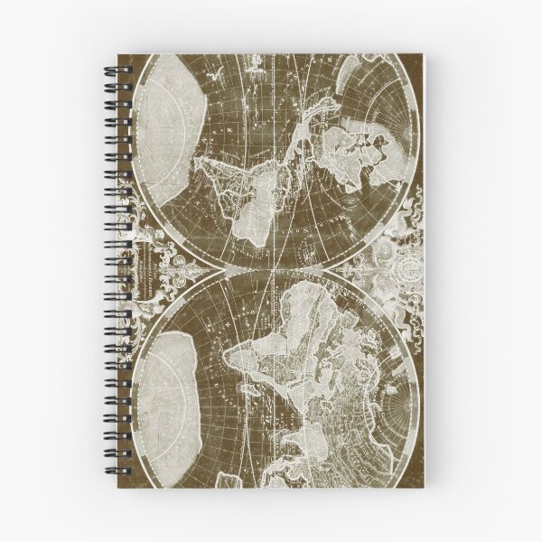 Item preview, World Map (1691) Dark Brown & White designed and sold by BravuraMedia.