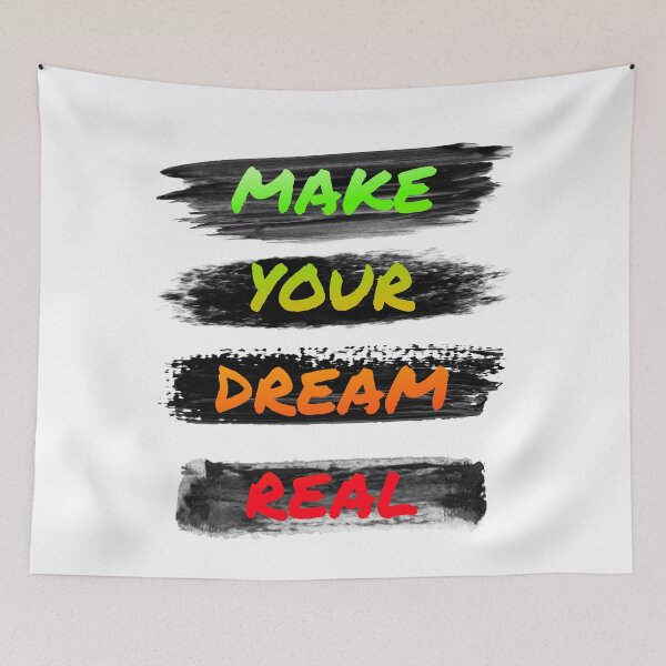 Item preview, MAKE YOUR DREAM REAL HAPPY CHASE YOUR DREAM HAPPINESS designed and sold by GOOD-TIME.