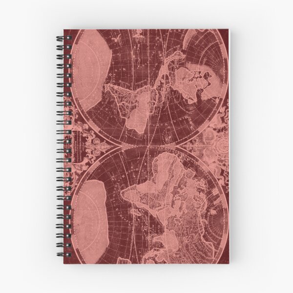 Item preview, World Map (1691) Red & Light Red designed and sold by BravuraMedia.