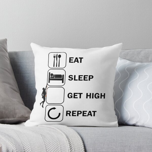 Item preview, Eat Sleep Get High Repeat Climbing designed and sold by DerNerd.