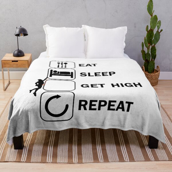 Item preview, Eat Sleep Get High Repeat Climbing designed and sold by DerNerd.