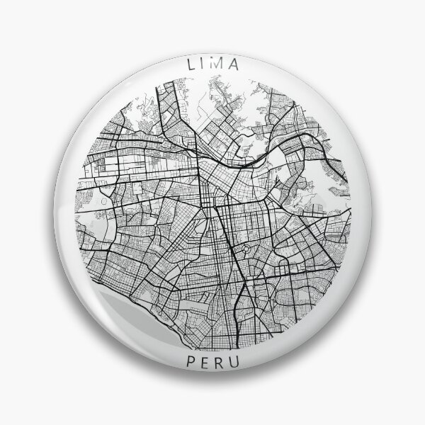 Item preview, Lima, Peru Map (Theme 1) designed and sold by Mapnify.