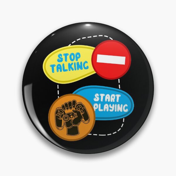 Item preview, Stop Talking Start Playing - Online Gaming designed and sold by styleofpop.