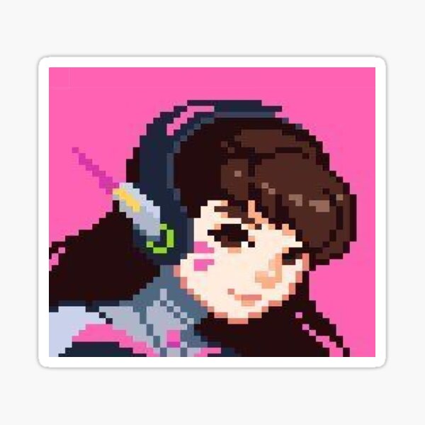 Tumblr Pixel Stickers Redbubble - pixel art brawl star billie