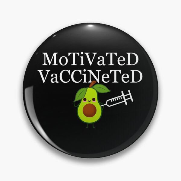 Item preview, Motivated Vaccinated Avocado designed and sold by DiensDesign.