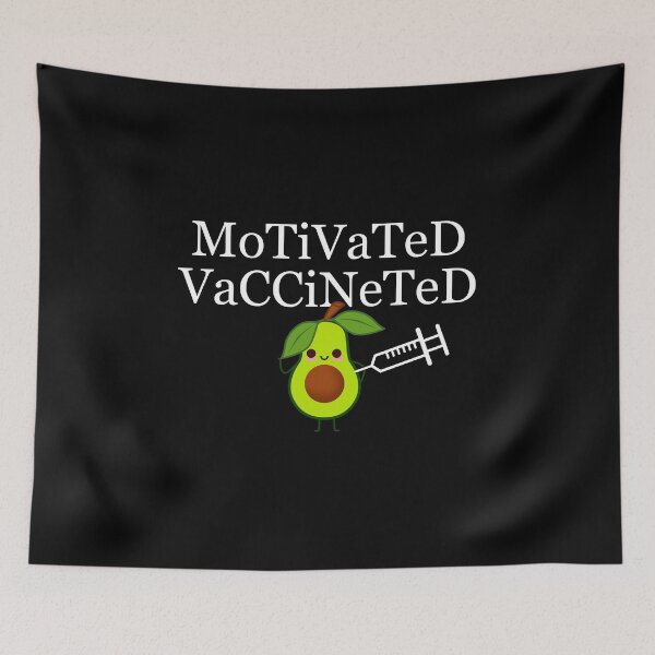 Item preview, Motivated Vaccinated Avocado designed and sold by DiensDesign.