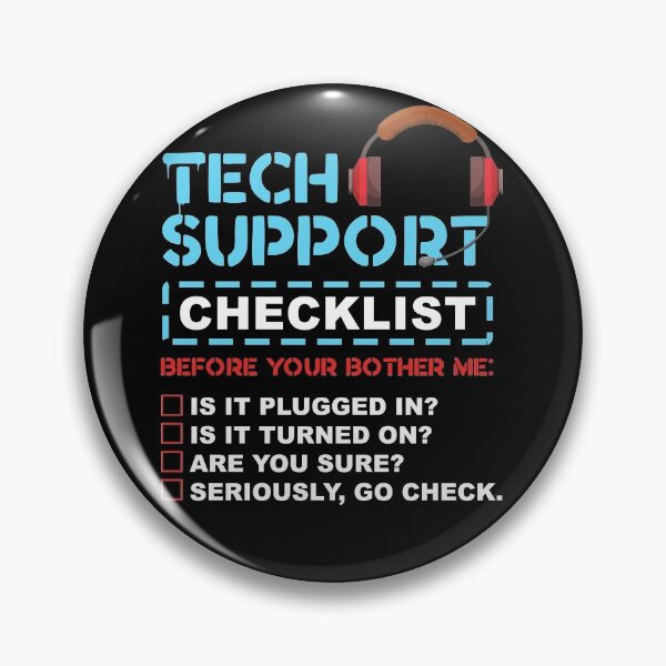 Item preview, Tech Support Checklist - Funny Coding designed and sold by styleofpop.