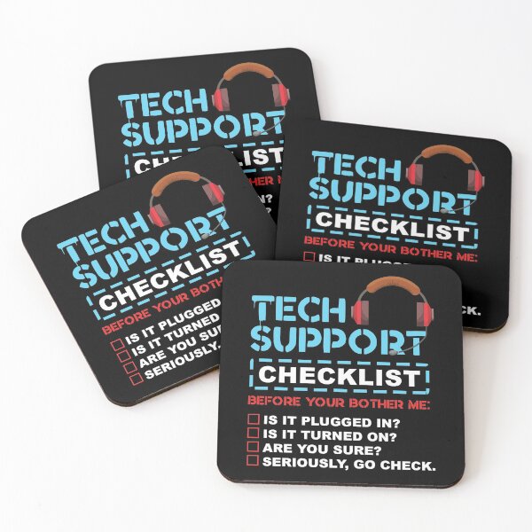 Item preview, Tech Support Checklist - Funny Coding designed and sold by styleofpop.