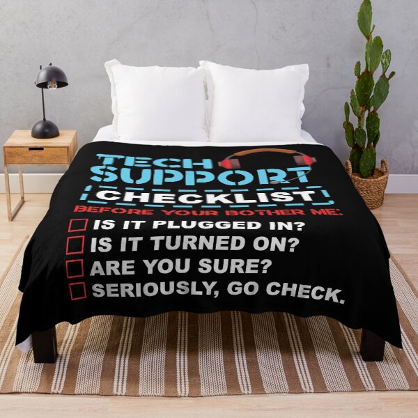 Item preview, Tech Support Checklist - Funny Coding designed and sold by styleofpop.