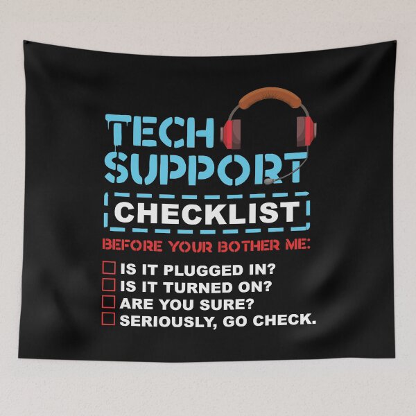 Item preview, Tech Support Checklist - Funny Coding designed and sold by styleofpop.