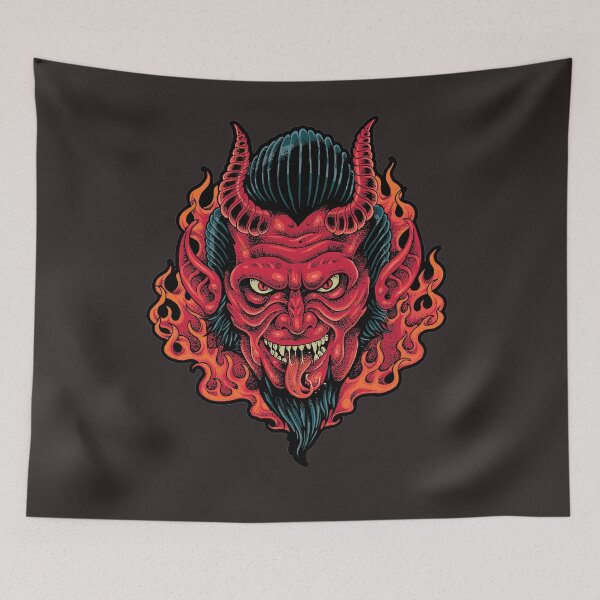 Item preview, Red Devil Satan on Hell Fire Gifts designed and sold by MiscelChr.