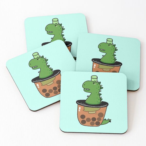 Item preview, Cute Green Boba Dinosaur designed and sold by itzzRebecca.