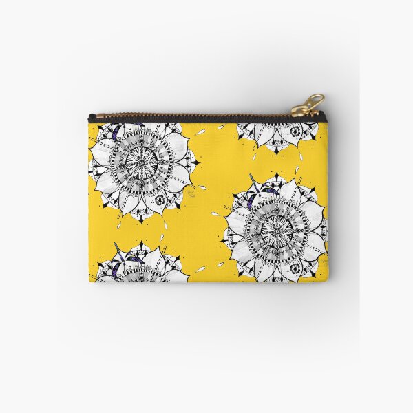 Item preview, Mandala Blue Dragonfly Yellow Prepare For Swift Action Yellow designed and sold by SpiritGifts.