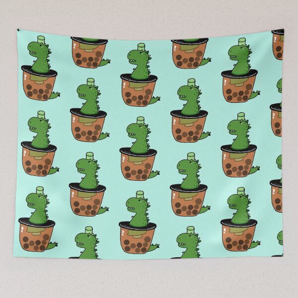 Item preview, Cute Green Boba Dinosaur designed and sold by itzzRebecca.