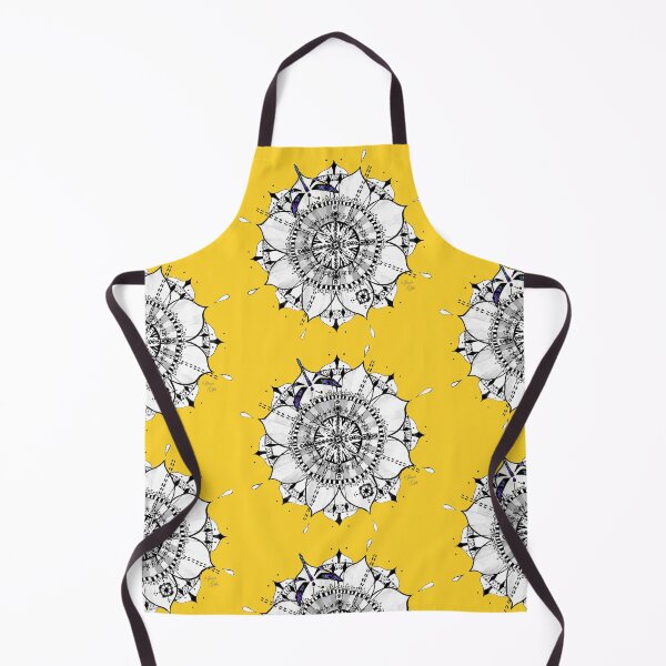 Item preview, Mandala Blue Dragonfly Yellow Prepare For Swift Action Yellow designed and sold by SpiritGifts.