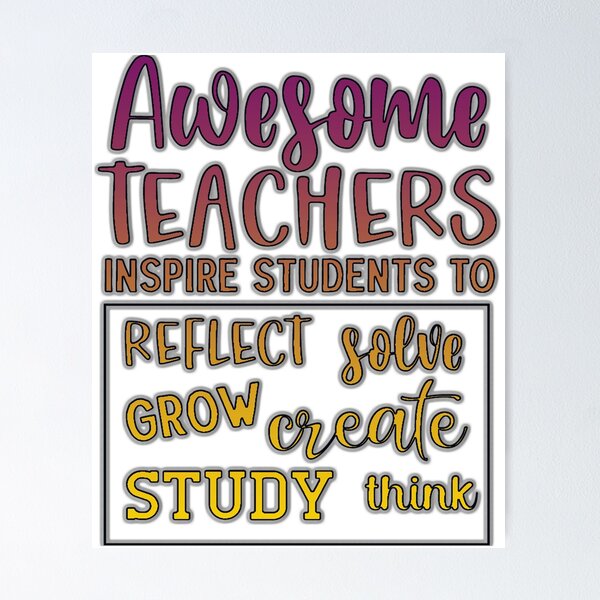 Item preview, Awesome Teachers designed and sold by PharoDesigner.