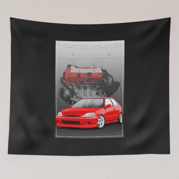Item preview, Civic EK hatch with a K20 engine background (engine swap) designed and sold by ArtyMotive.