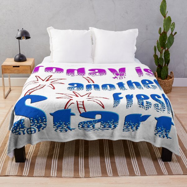 Item preview, TODAY IS ANOTHER FRESH START - WONDERFUL POSITIVE MOTIVATIONAL AND INSPIRATIONAL QUOTE designed and sold by Ralek.