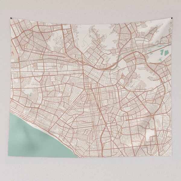 Item preview, Lima, Peru Map (Theme 2) designed and sold by Mapnify.