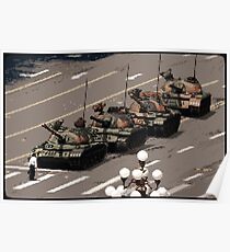Tank Man – History in Pixels Poster