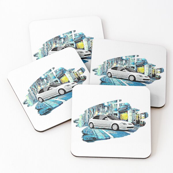 Item preview, EK9 Civic Type R Tokyo Night Print designed and sold by Auto-Prints.