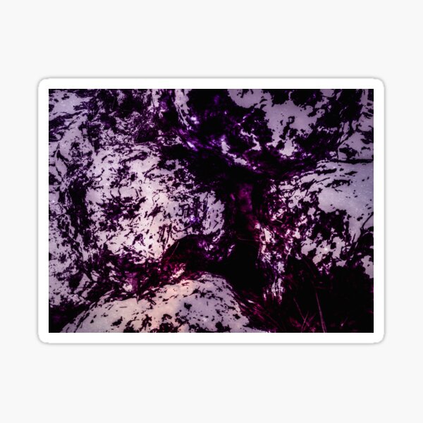 Purple snow Sticker