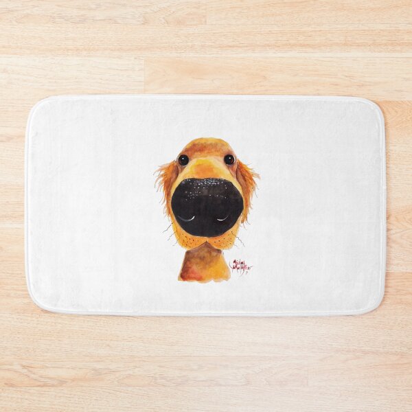 Item preview, Labrador / Golden Retriever PRiNT ' NoSeY DoG RoY oN BLaCK ' BY SHiRLeY MacARTHuR designed and sold by Shirley MacArthur Art.