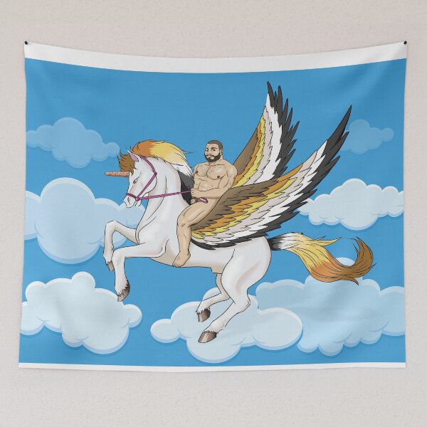 Item preview, Fly my Unicorn - Gay Bara Yaoi Design designed and sold by MoodyPuppy.