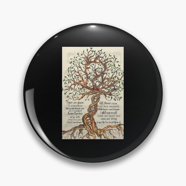 Item preview, In My Life Lyrics - Tree And Cardinal Bird Gift Who Love "In My Life" designed and sold by DebraGiftShop.