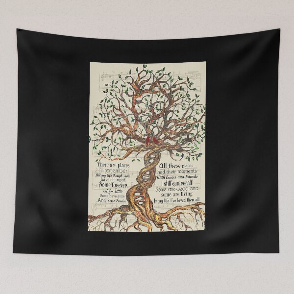 Item preview, In My Life Lyrics - Tree And Cardinal Bird Gift Who Love "In My Life" designed and sold by DebraGiftShop.