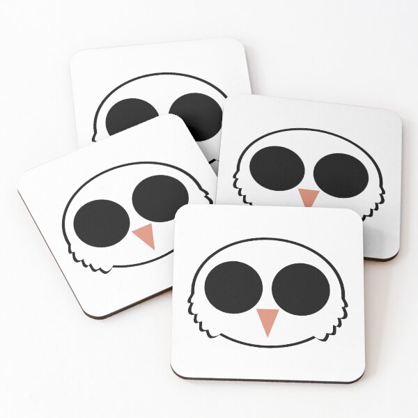 Item preview, White Owl + Black outline designed and sold by Heylsa-Land.