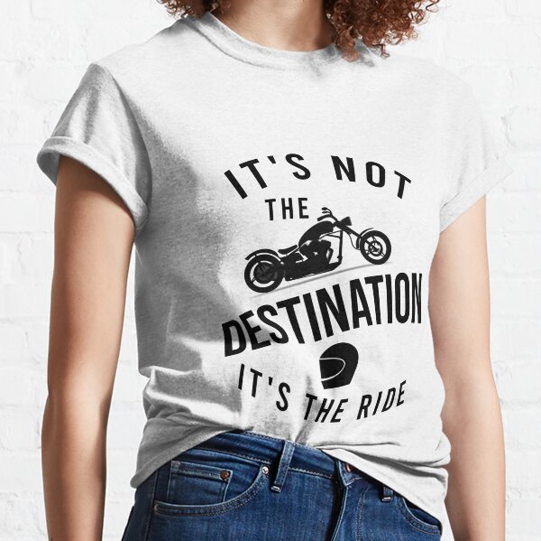 Yamaha Vstar Motorcycle T Shirt Its Not The Destination Its The Ride Apparel Merchandise Motorcycle Merchandise