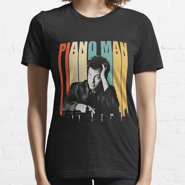 Vintage Billy Joel Piano homme New York Retro Skyline City T-shirt essentiel