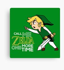 Call Me Zelda One More Time Canvas Print