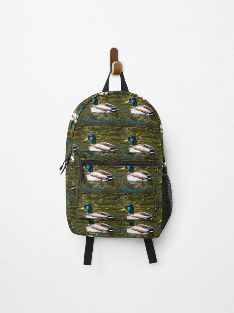 Mallard Duck Artistic Portrait Backpack for Sale by taiche