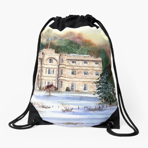 Item preview, Willersley Castle, Derbyshire - Snowy landscape painting designed and sold by Kathryn Green.