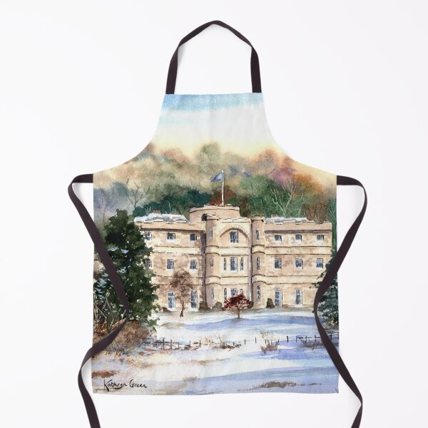 Item preview, Willersley Castle, Derbyshire - Snowy landscape painting designed and sold by Kathryn Green.